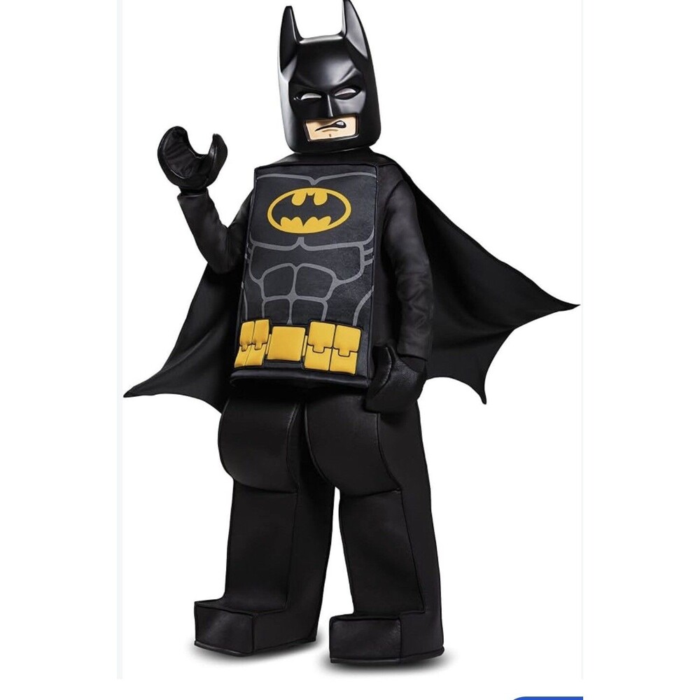 Batman Lego Movie Prestige Boys Costume DC Universe Disguise Size 4/6 Years NEW